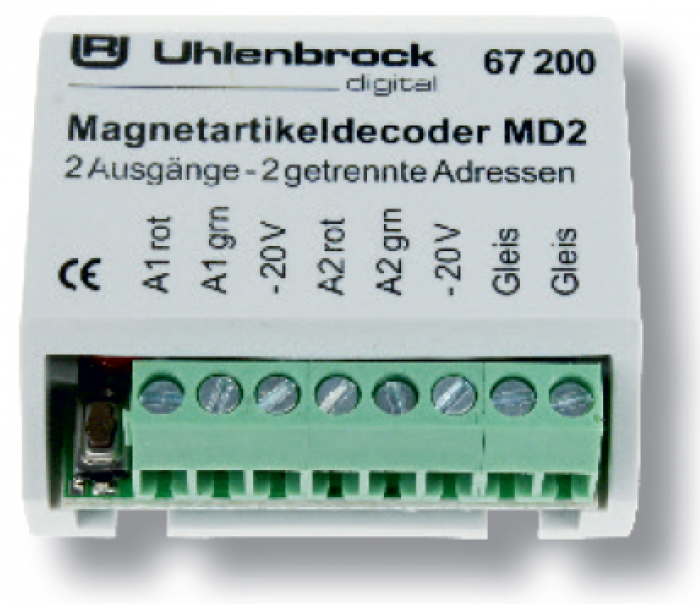 Uhlenbrock 67200 Magnetartikeldecoder MD2 für DCC und Motorola