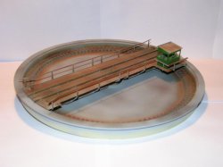 H0- 23m Drehscheibe - 2- Leiter, mit Antrieb, Profilhöhe 2,1mm Spur H0