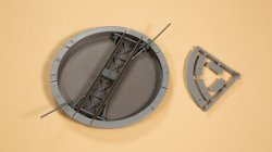 Auhagen 11487- H0 Drehscheibe manuell, 95/111 mm, Bausatz Spur H0