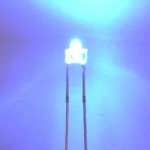 LED -blau -Ø1,8mm bedrahtet