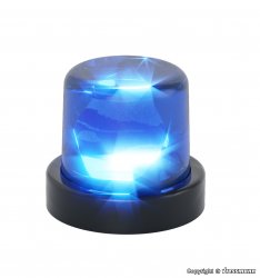 Viessmann 3571 - H0 Rundumleuchte Blaulicht mit blauer LED, Nenngröße H0 (1:87)