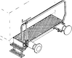 Weinert 9256- H0 Bremserbühne, Übergangssteg mit Aufstiegstritten und Bremskurbel, Bausatz Nenngröße H0