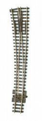 Peco SL-E387- Streamline Innenbogenweiche links mit  Metallherzstück, Code 80  Spur N - 9mm