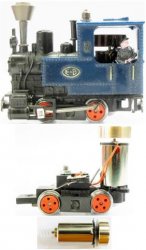 H0e Motorisierungssatz für Egger Feldbahn Dampflok Nr.5