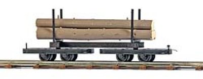 Busch 12222 Feldbahn Drehschemel Langholzwagen Rungenwagen) H0f