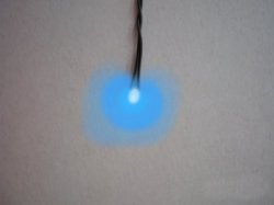 1x SMD LED 0805 blau, selbststätig blinkend-anschlussfertig