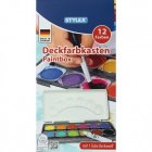 Deckfarbkasten mit 12 Farben + 1x Deckweiß