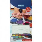 Deckfarbkasten mit 12 Farben + 1x Deckweiß