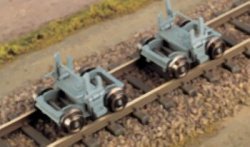 Bausatz 2 Rollböcke Schmalspur H0e