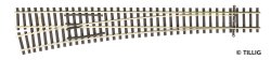 Tillig 83342 -TT Linksweiche EW3, 207mm, 12°,Spur TT Modellgleis