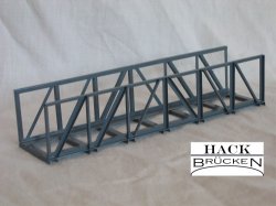 TT- Vorflutbrücke,1-gleisig L: 17,5 cm, Nenngröße TT