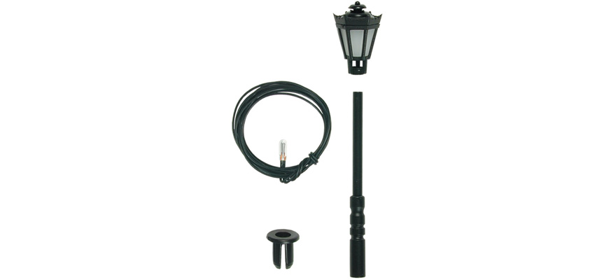 Viessmann 6720 - H0 Bausatz Parklaterne/ Straßenlaterne schwarz, LED