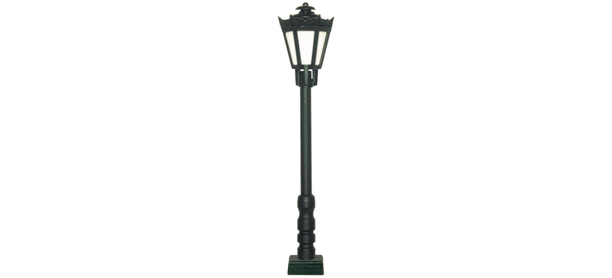 Viessmann 60701 - H0 Parklaterne/ Straßenlaterne schwarz, LED