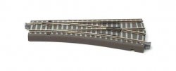 Tillig 83816 - TT Einfache Rechtsweiche 15° für Bettungsgleis mit Handstellvorrichtung Spur TT