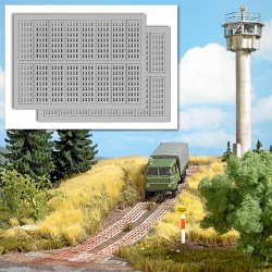 Busch Kolonnenweg- Fahrbahnplatten, Nenngröße TT