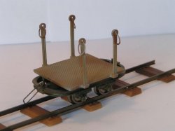 Hapo 61141 - 0e Feldbahn Drehschemel Rungenwagen, Spurweite 16,5mm