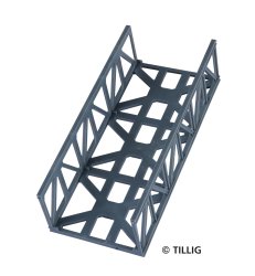 Tillig 07130 - TT Gitterträgerbrücke, L.: 115mm, Fertigmodell Spur TT (1:120)