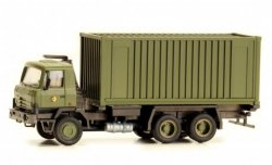 Fertigmodell Tatra 815 mit Container, NVA, Nenngröße H0