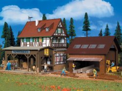 Vollmer 43799 - H0 Bausatz Sägewerk Forst & Co. Nenngröße H0