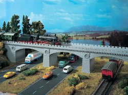 Vollmer 42551 - H0 Bausatz Steinbogenbrücke, Nenngröße H0 (1:87)