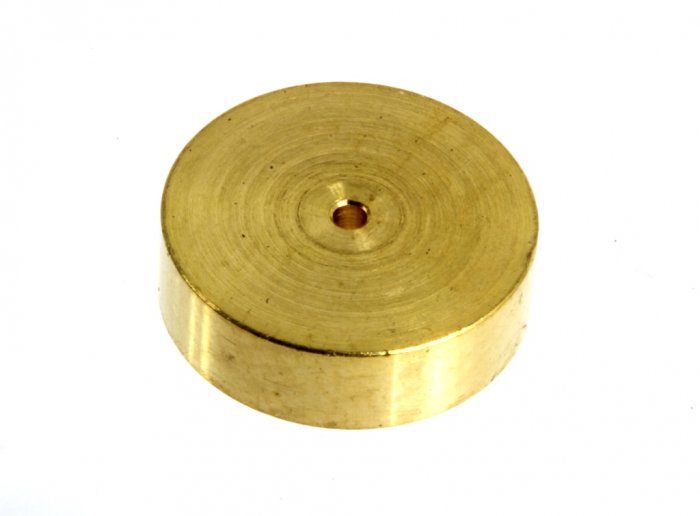 Schwungmasse, Ø13,10 x B=3,0mm Bohrung Ø: 1,0mm, Material Messing  