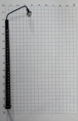 1x H0 Gittermastleuchte mit LED , Höhe 140mm, Nenngröße H0