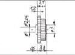 Kunststoff Stufenzahnrad Modul 0,4/0,5 1 Stufe, 20 zu 20 Zähne  Bohrung Ø2,04mm