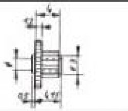 Kunststoff Stufenzahnrad Modul 0,4/0,4 -  1 Stufe, 10 zu 20 Zähne  Bohrung Ø2,03mm
