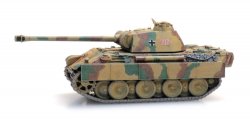 Artitek 6120013 - TT  Fertigmodell Panzer "Panther" Wehrmacht, Epoche II, Flecktarnanstrich, Nenngröße TT