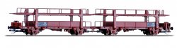 Tillig 18591-TT- 2-teil.Autotransportwagen-Einheit Laaek 4357, DR, Ep.IV Spur TT