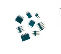 10-er Pack Buchsenleiste, 1-reihig, gerade, zweipolig - Rastermaß 2,45