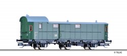 Tillig 13412 - TT -dreiachsiger Packwagen, DR, Epoche III, Spur TT