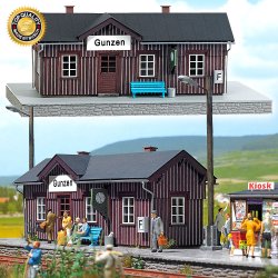 Busch 1462 - H0 Bahnhof Empfangsgebäude Gunzen, Bausatz Nenngröße H0 