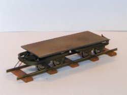 Hapo 61111 - 0e Feldbahn Plattformwagen, 4-achsig, Spurweite 16,5mm