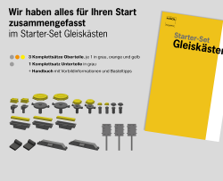 Starter-Set Gleiskästen, TT