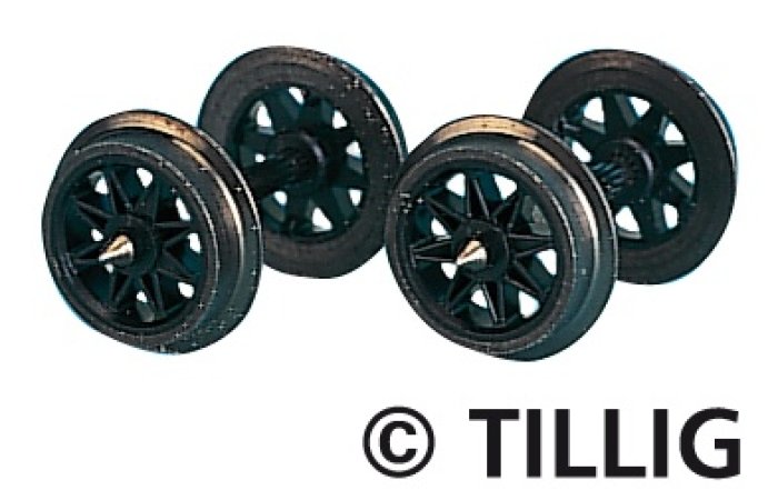 Tillig 08891 - H0e 2 Stück Speichenradsatz für Schmalspurwagen Spur H0e