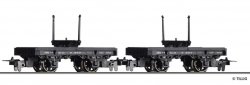 Tillig 05995 - H0e Schmalspur Drehschemelwagenpaar, DR, Ep.III