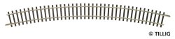 Tillig 83111 - TT Gebogenes Gleis R31, R396, 30°, TT Modellgleis