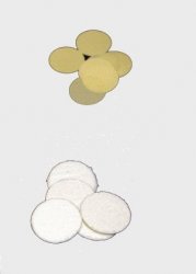 10 Stück Ersatzscheiben m. Stoffbeschichtung für Tomix Reinigungswagen