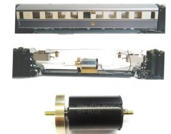 H0 Motorisierungssatz für Piko/ Gützold SVT 137 DR / DR 183 / VT 04.05 (dreiteilig)